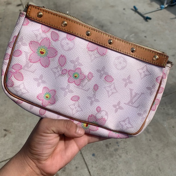 Monogram Cherry Blossom Pochette-accessoires Pouch - Picture 2 of 7